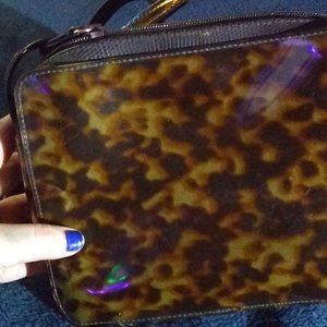 Vinyl Animal Print Purse